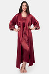 Amante Polyester Elastane Robe - Red — thumbnail 1